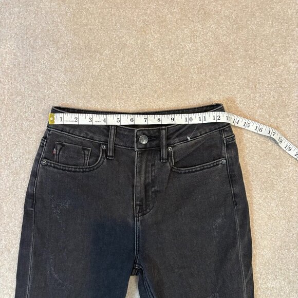 Vigoss Ace High-Rise Straight Leg Distressed Jeans in‎ Black - Size 24 - NWT - Picture 7 of 10